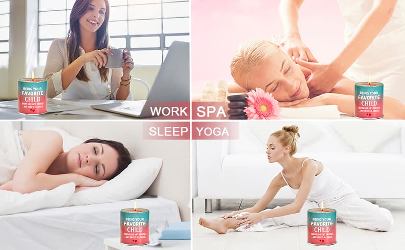 Gifts for Mom from Daughter Son Best Mom Gifts Christmas Birthday Mothers Day Presents Ideas Christmas Stocking Stuffers Funny Unique Scented Candles Gift for Mama 9oz