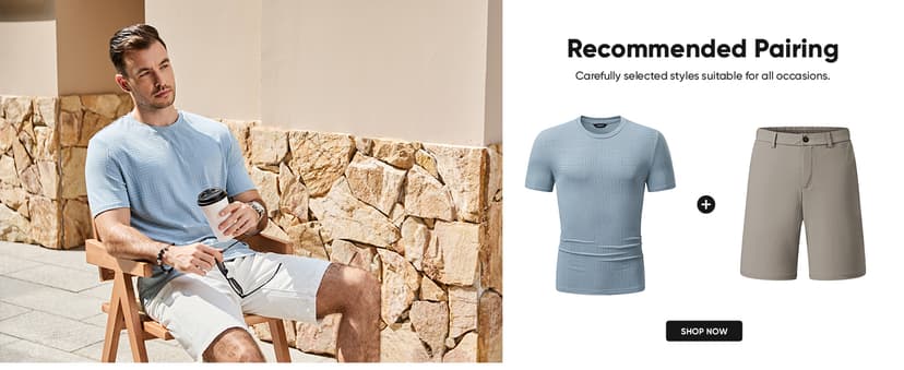 JMIERR Mens T-Shirt Casual Stretch Solid Crewneck Short Sleeve Tees Textured Shirts