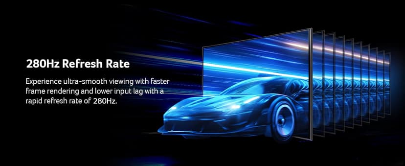 Acer Nitro 27 Inch 1500R Curved Zero-Frame Full HD (1920 x 1080) Gaming Monitor | AMD FreeSync Premium | Up to 280Hz Refresh | 1ms VRB | One Display Port 1.4 and Two HDMI 2.0 Ports | XZ270