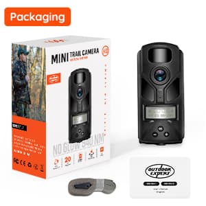 20MP MINI Trail Camera,1080P Hunting Trail Camera with No Glow 940nm Night Vision Motion Activated IP66 Waterproof,80ft Illumination Range Hunting Game Cam for Wildlife Monitoring