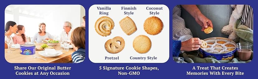 Royal Dansk Danish Cookie Selection, No Preservatives or Coloring Added, 12 Oz. (Pack of 1)