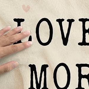 Christmas Anniversary Couple Gifts for Women - I Love You More Soft Fleece Throw Blanket 50x60 in - Birthday Romantic Gifts for Girlfriend Boyfriend Wife Husband, I Love You Gift for Him Her