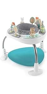 Baby Einstein Neighborhood Symphony Activity Baby Jumper Activity Center, Infant Entertainer with Lights and Melodies, Age 6 Months +, Max Weight 25 lbs., Unisex