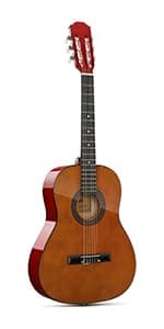 Moukey 41" Acoustic Guitar for Beginners Adult Teen Full Size Guitarra Acustica with Chord Poster, Gig Bag, Tuner,Steel Strings, Capo, Strap - Black