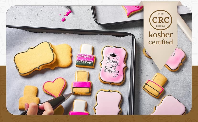 Happy Birthday Gift Basket Custom Sugar Cookies - Happy Birthday Cookies in Gift Box, Hand Decorated Kosher Treats for Women, Her, Wife - Bakery & Dessert Gifts as a Birthday Cake