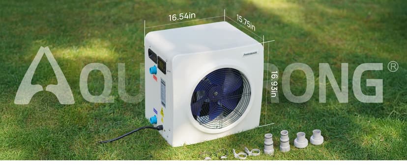 AQUASTRONG Swimming Pool Heat Pump,Electric Pool Heater for Above Ground and Inground Pool,Heating and Cooling Pool Heater Pools Up to, 6500 Gallons