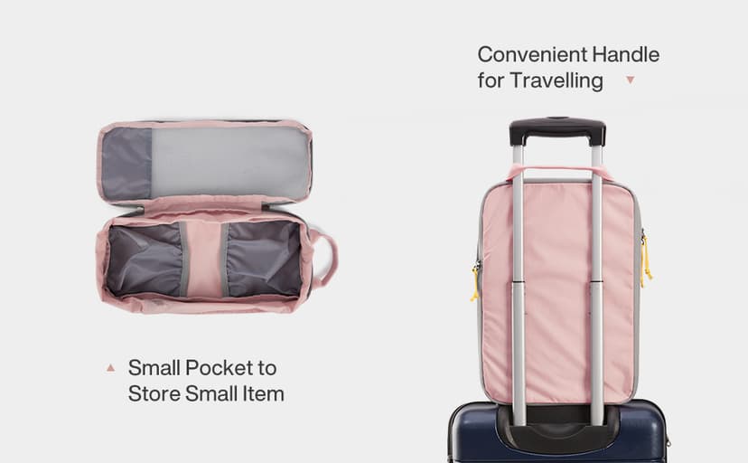 BAGSMART 6 Set Compression Packing Cubes - Lightweight Travel Essentials, Durable Luggage Organizer