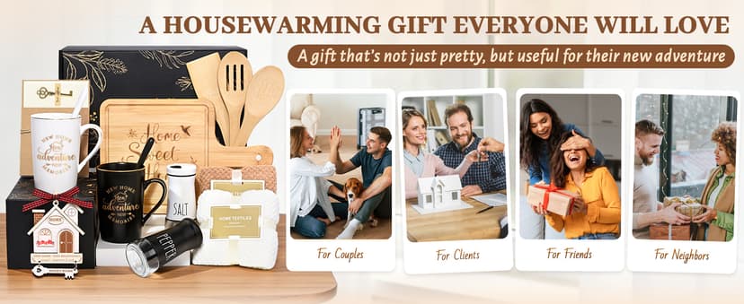 Maustic House Warming Gifts New Home, 14 Pcs New House Gift Basket, Housewarming Present for Homeowners Couples Women, Closing Gifts for Home Buyers B0DSBQYSJW