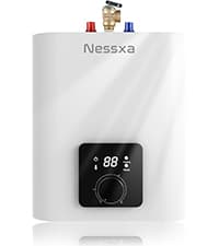 Tankless Water Heater Propane with Digital Display, 3.66 GPM 14L Portable Instant Hot Gas Water Heater with Overheating Protection for Indoor and Camping,85300 BTU