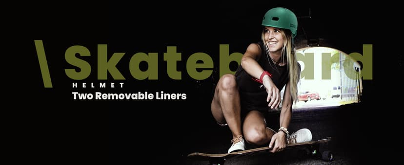 OutdoorMaster Skateboard Cycling Helmet - Two Removable Liners Ventilation Multi-Sport Scooter Roller Skate Inline Skating Rollerblading for Kids, Youth & Adults