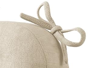 Codi Dining Chair Cushions 4 Pack, Thick Chairs Pads for Indoor Kitchen Room - Washable, Non-Slip Memory Foam Seat Cushion with Ties, 16.5"x16.5"x 3.5", Set of 4, Beige New