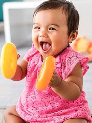 BPA-free plastic,ASTM F963 compliant, sorting + stacking skills, 10 blocks + bucket, no batteries Fisher-Price Baby's First Blocks, Ages 6+ Months B01NCUSC7V