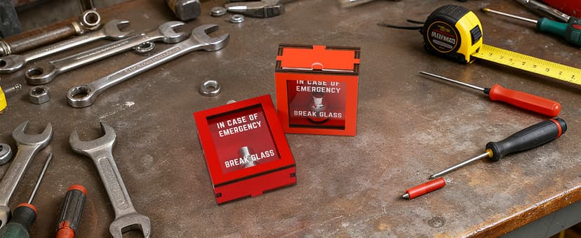 Break in Case of Emergency Box, Garage Wall Decor, Mechanic Car Guy Gifts, White Elephant Gifts Exchange 10mm Emergency Socket Kit, 2 Pack Funny Car Guy Tool Gag Gifts Box B0FMS2XR2D