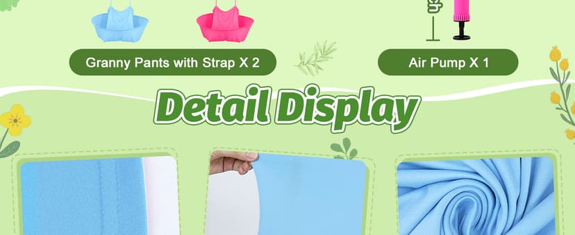 Granny Pants Yard Game Granny Pants Game with Strap Giant Yard Pant Toss Game Outdoor Party Game Granny Pants Outdoor Game with Bouncy Balls and Pump for Family Reunion Day Backyard Gatherings