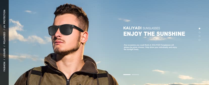 KALIYADI Polarized Sunglasses for Men and Women Matte Finish Sun glasses Color Mirror Lens UV Blocking (3 Pack)