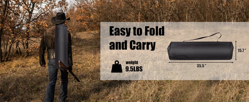 Hunting Blinds with Chair Pop Up Ground Blinds with Carrying Bag Portable 1-Person Hunting Tent for Deer & Turkey Hunting