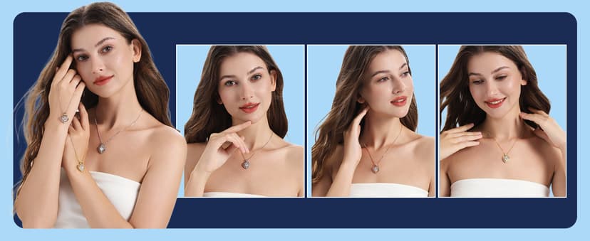 Moissanite Necklace for Women, 1Ct Yellow Gold Heart Pendant Necklace Gifts for Wife, 18K Gold Plated S925 Sterling Silver, Anniversary Jewelry Present for Wife, Birthday Gifts for Girlfriend, Mom