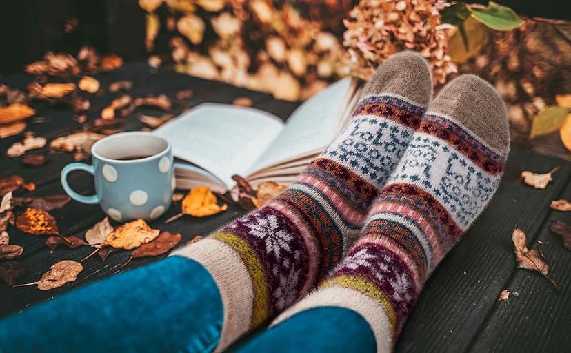 ICEIVY 5 Pair Fuzzy Cozy Socks for Women - Warm Comfy Soft Casual Home Sleep Winter Wool Socks - Gifts for Women