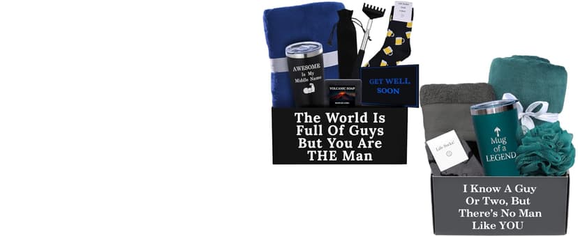 GOLDMUS Gift Basket for Men – Funny Birthday Basket for Men, Luxury Gift Box for Appreciation or Thank You, Celebration Surprise Set, Unique Mens Gift Basket Idea for Relaxation and Thoughtful Moments