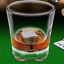 Poker Whiskey Decanter Sets for Men, 27oz Whiskey Decanter Set with Tray, Spout & Stones,Casino Liquor Decanter Dispenser Decanters for Alcohol Tequila Decanter Bourbon Gifts for Men Dad Him Husband