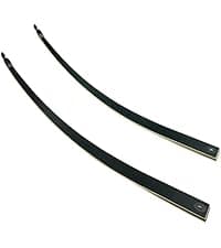 Black Hunter Recurve Bow and Arrow Set, GLURAK 60'' Wooden Takedown Recurve Bows Package, Archery Bow Kit for Target Practice and Hunting, Right Hand, 25-50 Lbs