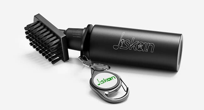 Pro Golf Club Brush Cleaner with Retainer Clip and Squeeze Water Bottle 7.5 Inches Holds 4 Ounces of Water, Essentials Golf Accessories for Men, Best Golf Gifts for Men