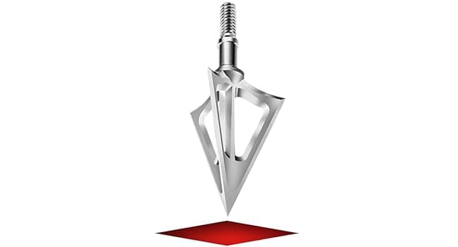 6 Pack Hunting Broadhead 100 Grain 420 Stainless Steel Fixed Blade Broadhead Arrow Tips Archery Arrowhead for Crossbow and Compound Bow