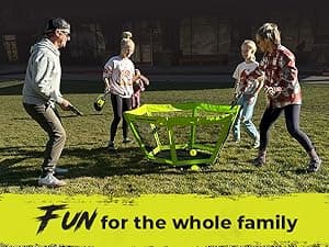 PaddleSmash - Pickleball Yard Game As Seen on Shark Tank - Beach, Backyard, Tailgate & Lawn, Outdoor Activities for Adults and Family - Easy Assembly