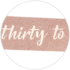 30th Birthday Sash & Tiara Kit- Happy 30th Birthday Decorations for Her 30th Gifts for Women (rose gold)