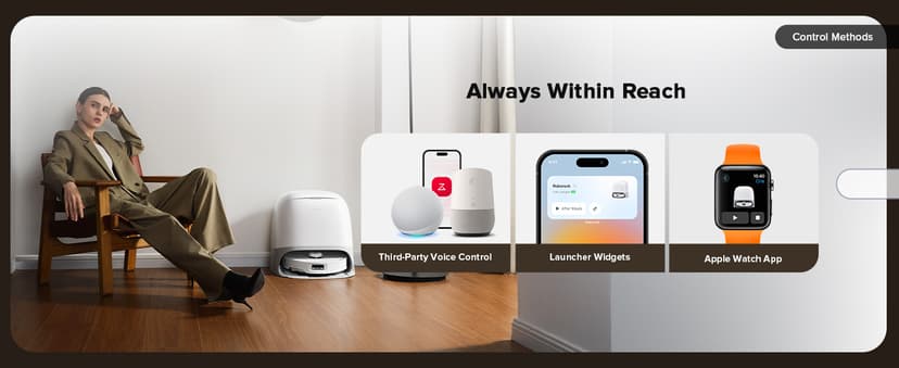 roborock Qrevo Curv Robot Vacuum and Mop, Zero-Tangling, AdaptiLift Chassis, FlexiArm Technology, Al Obstacle Recognition, 17mm Mop Lift, 18,500Pa Suction, Hot Water Mop Washing & Dock Self Cleaning