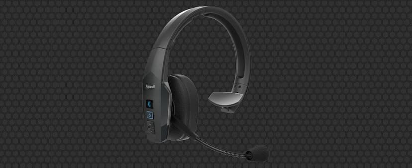 96% noise canceling headset for truck drivers; padded comfort, 24 hr talk time BlueParrott B450-XT Bluetooth Headset B087R97MM2