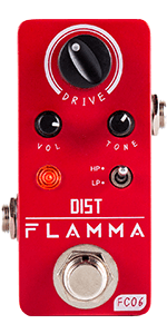 FLAMMA FC05 Mini Modulation Pedal with Chorus Flanger Tremolo Phaser Vibrato Rotary Liquid Autowah Stutter Ring LowBit