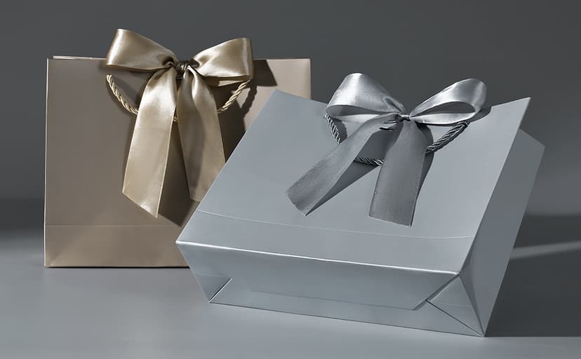 JMANNI Gift Bag, 1PCS Gift Bags Large with Ribbon and 1 Greeting Cards 2 Tissue Paper, Portable Paper Gift Bag with Handles, Birthday Gift Bags,Present Bags for Wedding Party Mothers Day