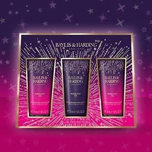 Baylis & Harding Gift Set for Women - Luxury Bath & Skincare - Moonlight Fig - 6-Pack