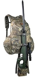 MYDAYS Seat Back Gun Rack, Gun Sling Bag, Camo Front Seat Gun Organizer Holder for Hunting Rifles/Shotguns
