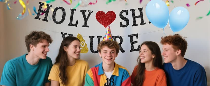 Funny 18th Birthday Decorations for Girls Boys - Glitter 18th Birthday Banner, Adultish Cake Topper &18 Balloon Numbers Set - 18 Years Old Gifts Party Decorations Supplies