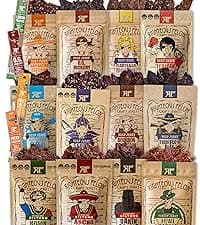 Righteous Felon Beef Jerky Variety Pack | Gluten Free Beef Jerky Snack Packs for Adults | High Protein, Keto-Friendly, Low Sugar | Made with Premium Meats | Gifts for Men | Sampler 8 Pack