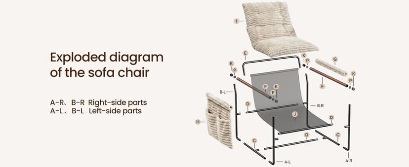 Comfy Accent Chair Cozy Reclining Sleeper Oversized Recliner Arm Chairs for Living Room Modern Lounge Armchair with Wood Armrests Sturdy Upholstered Single Sofa for Bedroom Home Office