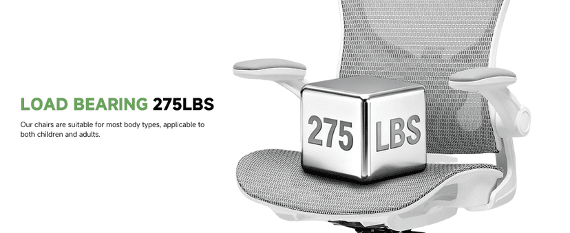 GTPLAYER Office Chair, Home Ergonomic Desk Chair with High Back Mesh, Mesh Office Computer Desk Chairs with Adjustable Lumbar Support, Rolling Work Swivel Task Chairs with 3D Armrests and Headrest