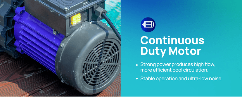 Aquastrong In/Above Ground Pool Pump High Flow Self Primming Swimming Pool Pump,Deep Blue