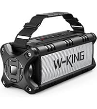 W-KING Bluetooth Speaker, 90W Max Portable Outdoor Speaker Loud, IPX6 Waterproof/50W Deep Bass Subwoofer/40H/EQ/Dual Pairing/TF/AUX, Large Boombox Speakers Bluetooth Wireless for Party/Beach/Jobside