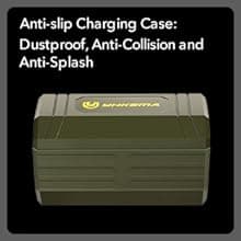 YHKEMA Electronic Shooting Earbuds - Ear Hearing Protection NRR 28dB Bluetooth 5.3 Noise Cancelling & Sound Amplification - Rechargeable Case for Hunting and Range(Green)