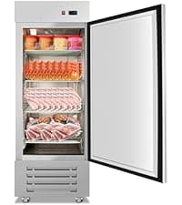 Commercial Beverage Refrigerator, 24 Inch Beverage Fridge, 15 Cu. Ft. Drink Fridge, Display Refrigerator Glass Door, Commercial Display Fridge with Customizable Light Box for Shops, Restaurants, Bars