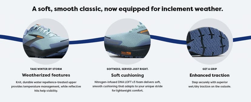 Brooks Men's Ghost 16 GTX Waterproof Neutral Running Shoe