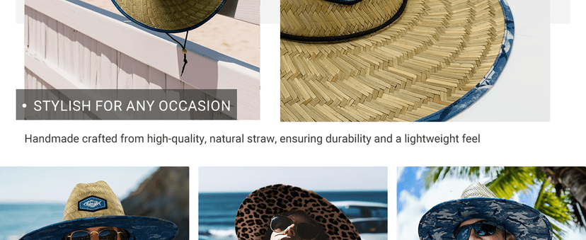 Palmyth Straw Hat for Men & Women Sun Hats, Lifeguard Hat, Beach Hat, Fishing Hat Wide Brim UPF 50+ Sun Protection