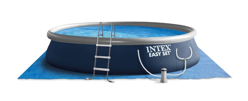 Intex Inflatable Above-Ground Swimming Pool, Easy Set 15ft x 42in w/Filter Pump & Ladder