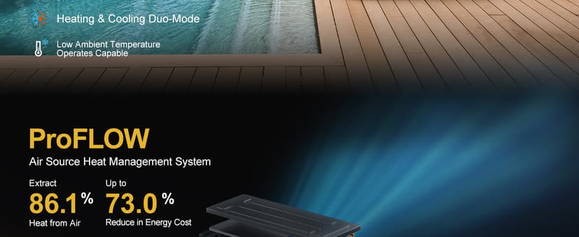 120000BTU Inverter Pool Heat Pump, for 33000 Gallons Inground and Above Ground Pools, WiFi Capable Electric Pool Heater with Timer, Heat and Cool, Energy Efficient, 220V