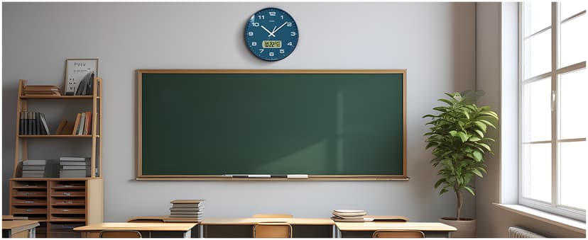 TIMESS Wall Clock, 12" Dial Non-Ticking Silent Battery Operated Analog with LCD Display for Perpetual Calendar and F° Temperature, Ideal Modern Home, Bedroom, Kitchen, Office Decor (Blue)