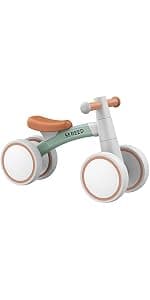 No Pedal Kids Toy Bike for 2-5 Years Old, Customize Plate with 3pcs Stickers (White) SEREED Toddler Balance Bike 2 Year Old, Gift for 2-3 Boys Girls, Adjustable B0DDQ4FQHK