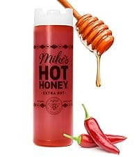 Mike's Hot Honey, America's #1 Brand of Hot Honey, Spicy Honey Infused with Chili Peppers, Certified Kosher, Gluten-Free, Paleo-Friendly, Sweet Heat, Perfect for Hot Sauce Lovers (10oz Bottle, 1 Pack)